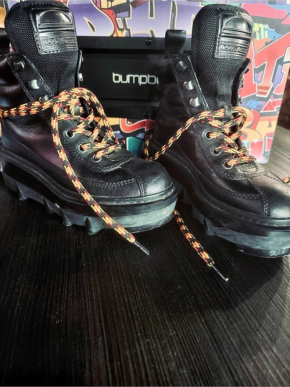 Marc Jacobs Shay Platform Hiking Boots Black